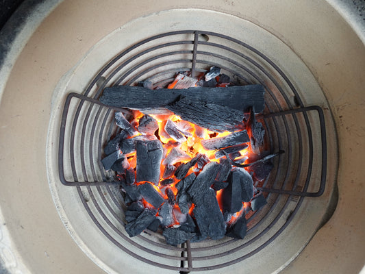 Charcoal Pyramid: One Match for Kamados, Baskets & Two-Zone